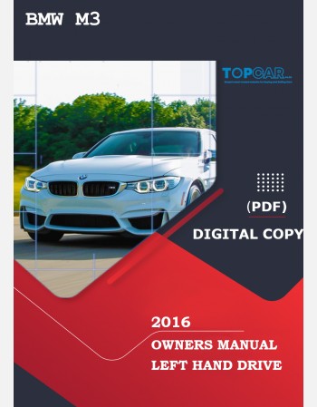 bmw m3 2016 owners manual